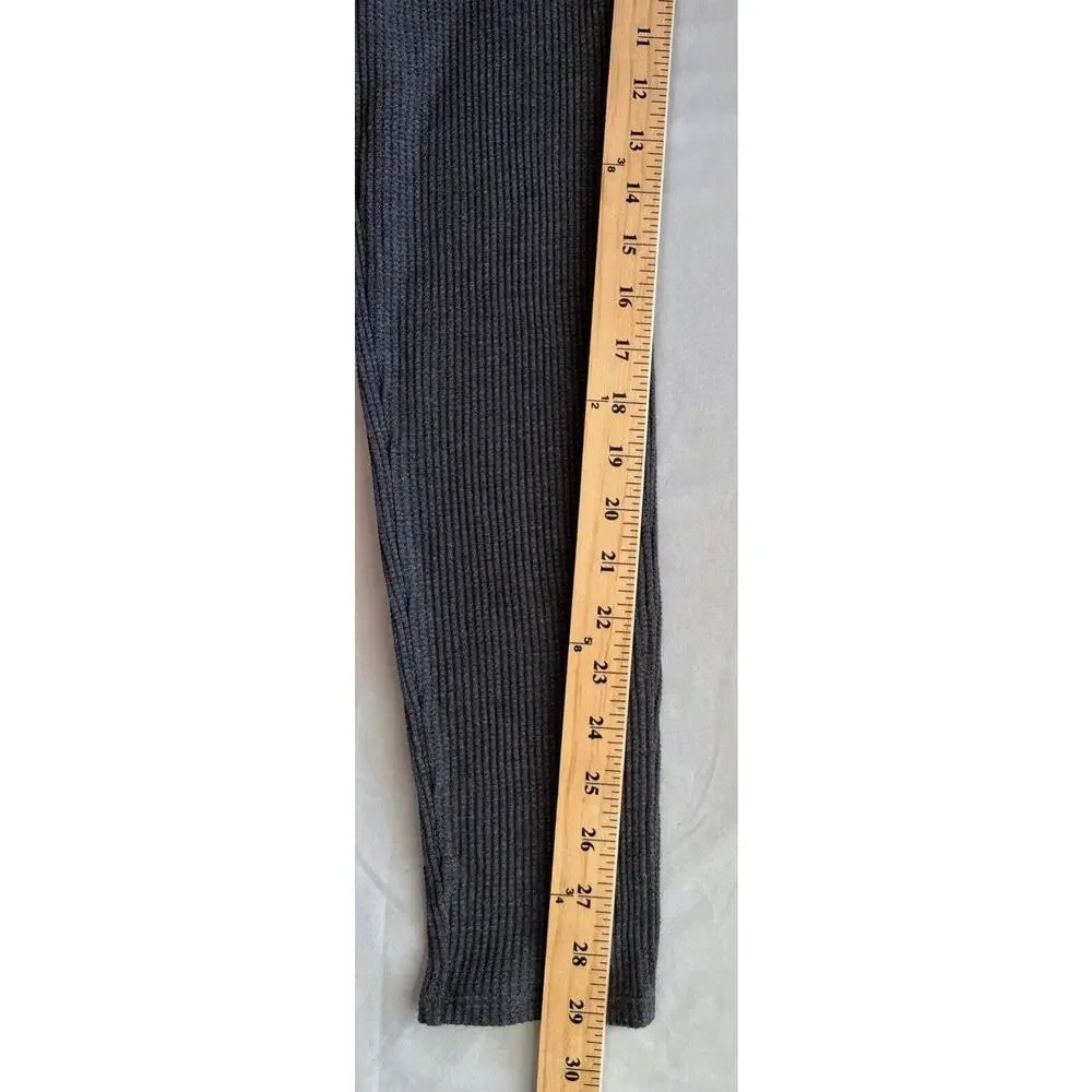 NWOT LUNYA Restore Thermal Waffle Knit high rise leggings Gray Size M - Picture 8 of 8